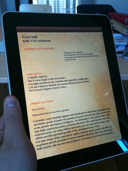 Ipad-missal