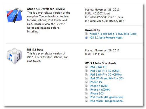 ~ iOS 5.1Dev Center - Apple Developer 2