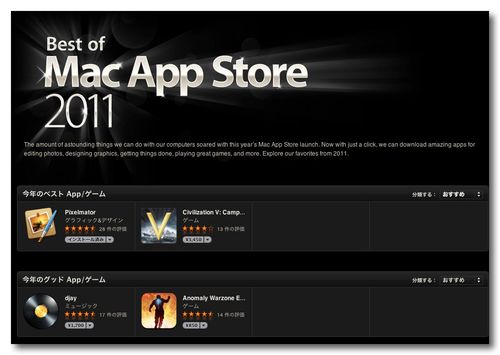 ~ Best of Mac App Store 2011