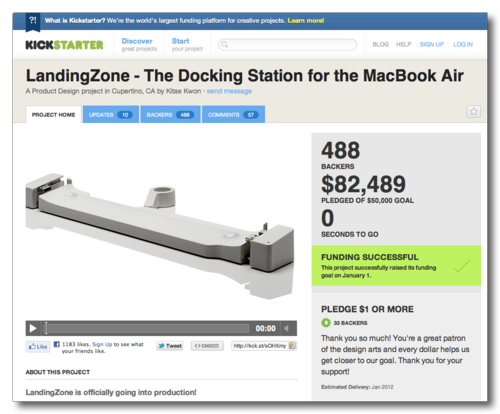 ~ LandingZone - The Docking Station for the MacBook Air by Kitae Kwon — Kickstarter