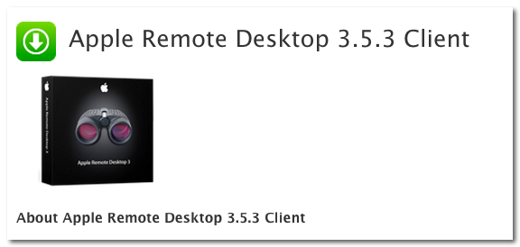 ~ Apple Remote Desktop 3.5.3 Client