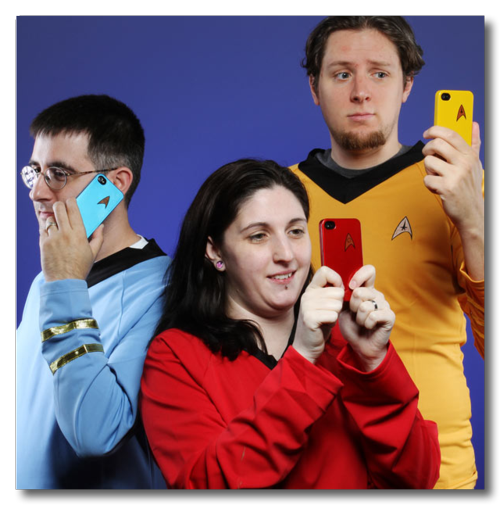 ~ ThinkGeek __ Star Trek Starfleet iPhone 4 Cases