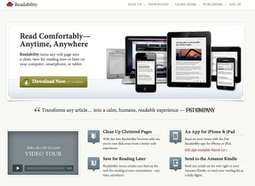 A Free Web & Mobile App for Reading Comfortably — Readability-1
