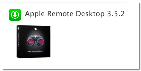 ~ Apple Remote Desktop 3.5.2 クライアントアップデート
