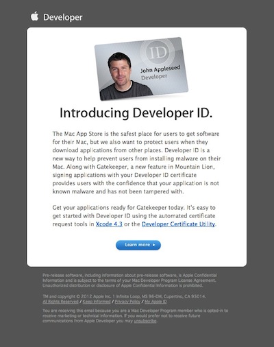 - Introducing Developer ID. - nondualone@gmail.com