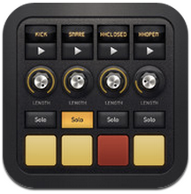 ITunes App Store で見つかる iPad 対応 DM1  The Drum Machine