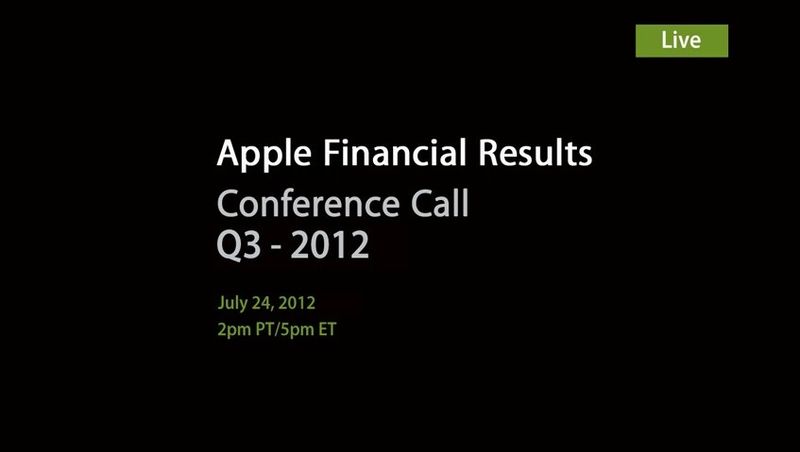Apple - Apple Financial Results - Q3 2013