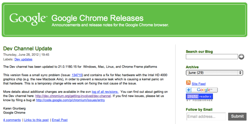 Chrome Releases