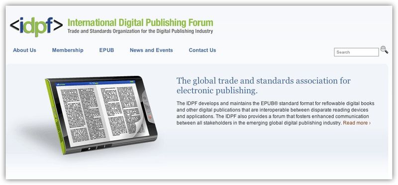 ~ International Digital Publishing Forum | Trade and Standards Organization for the Digital Publishing Industry